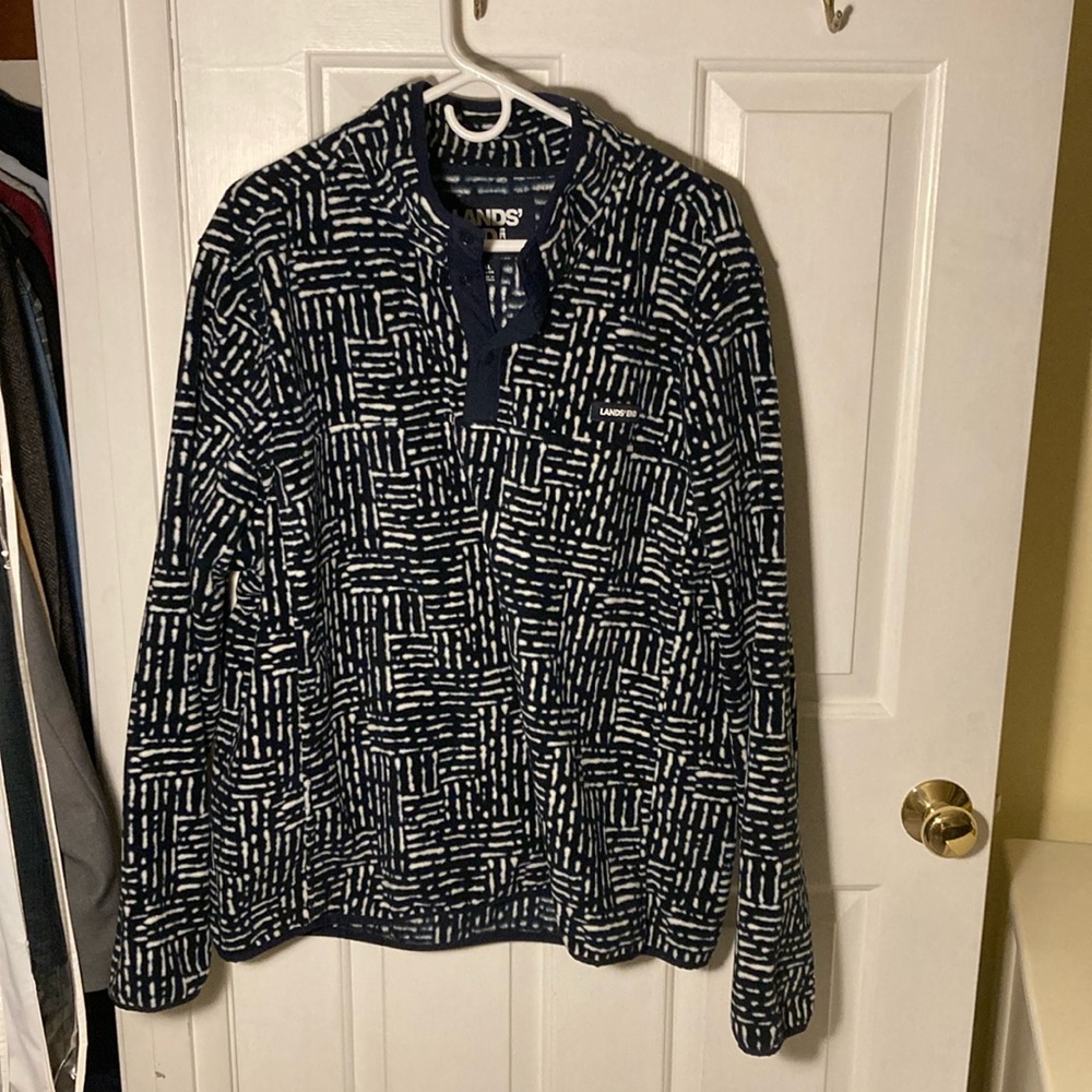Lands’ End Fleece Pullover Size XL